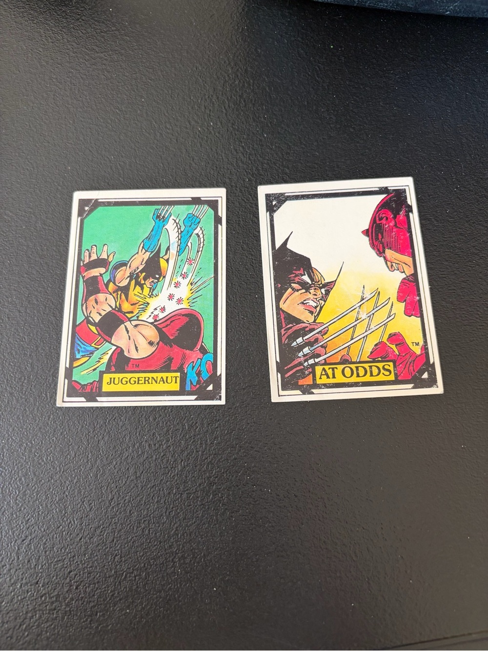 2 Marvel X-Men Trading Cards - Featuring Wolverine